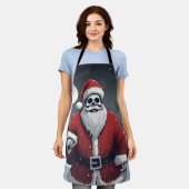 Dunkler Weihnachtsmann Schürze (Getragen)
