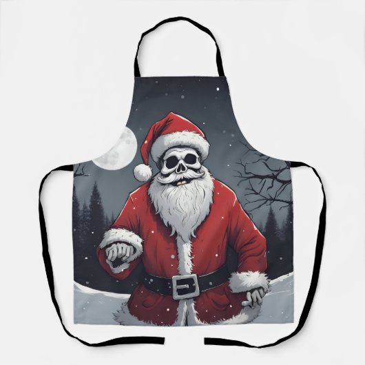 Dunkler Weihnachtsmann Schürze (Vorderseite)