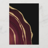 Dunkler Weinmagen mit Gold Begleitkarte (Rückseite)