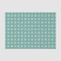 Dunkler Western Dusty Türkis Cream Aqua Geo