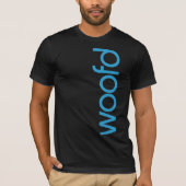 Dunkler "Woofd" T - Shirt (Vorderseite)