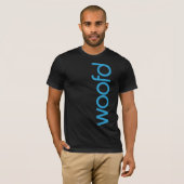 Dunkler "Woofd" T - Shirt (Vorne ganz)