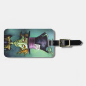 Dunkler wütender Hutmacher von der Alicen im Gepäckanhänger (Vorderseite horizontal)