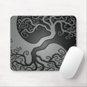 Dunkler Yin Yang Baum Mousepad (Mit Mouse)