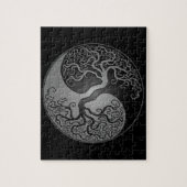 Dunkler Yin Yang Baum Puzzle (Vertikal)