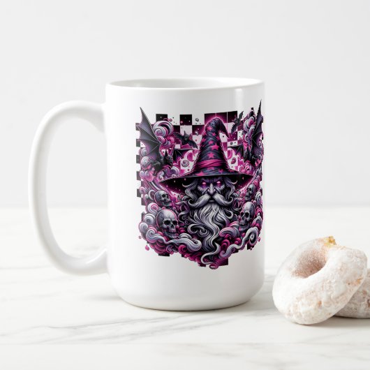 Dunkler Zauberer der Matrix Kaffeetasse (Mit Donut)