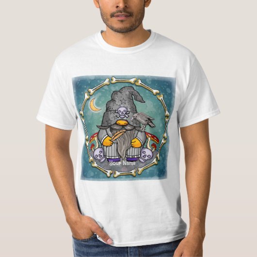 Dunkler Zauberer-Gnom T-Shirt (Vorderseite)