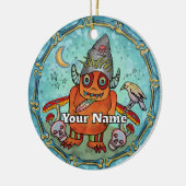 Dunkler Zauberermonster Keramik Ornament (Links)