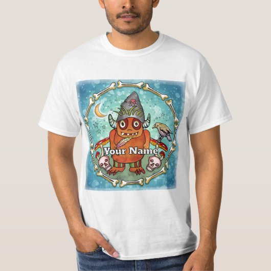 Dunkler Zauberermonster T-Shirt (Vorderseite)