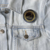 Dunkler Zodiac: Steinbock Sternzeichen Schwarz & G Button (Beispiel)