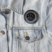 Dunkler Zodiac: Wassermann Geburtszeichen Schwarz Button (Beispiel)