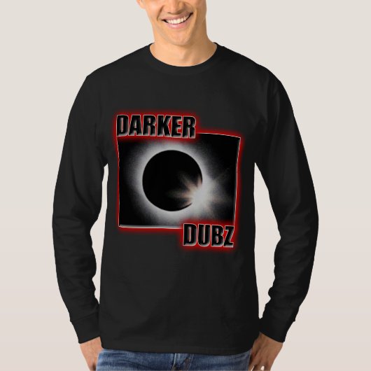 DUNKLERER DUBZ roter Dubstep Tollpatsch T-Shirt (Vorderseite)