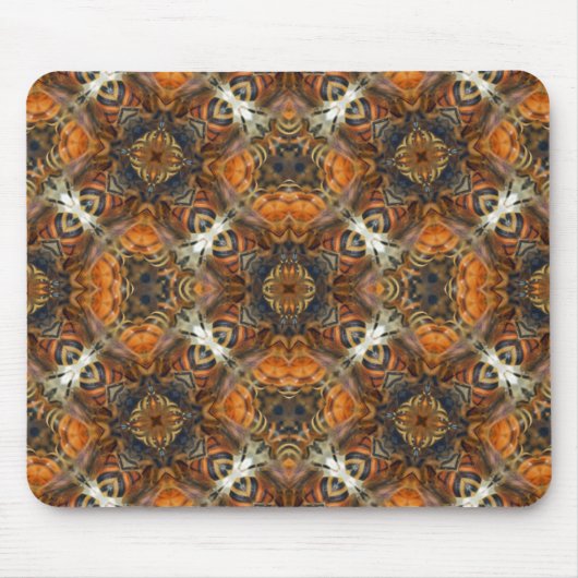 Dunkleres Kaleidoskop der Honigbienen - Mousepad (Vorne)