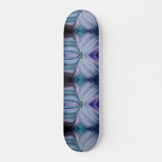Dunkles abstraktes Paint Skateboard (Vorne)