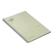 Dunkles Akademie-Botanik-Garten-Lesegeschenk Notizblock (Rechte Seite)