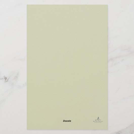 Dunkles Akademie Botanischer Garten Leser Geschenk Briefpapier (Rückseite)