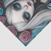 dunkles Alice-Dekoupage-Papier Seidenpapier (Ausschnitt)