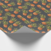 Dunkles Ananas-Packpapier Geschenkpapier (Ecke)
