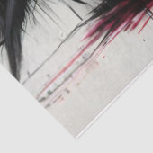 Dunkles Angel Comic Style Tissue Paper Seidenpapier (Ausschnitt)