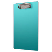 "Dunkles aquamarines Ombre" Klemmbrett (Links)