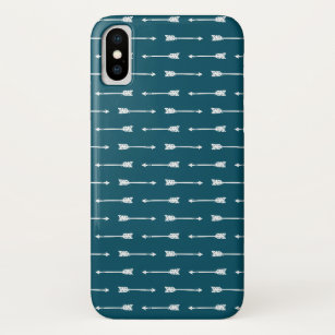 Dunkles aquamarines u. weißes Pfeile   iPhone Case-Mate iPhone Hülle