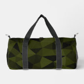 Dunkles Arenschwarz geometrisches Messmuster cool Duffle Bag (Vorderseite)