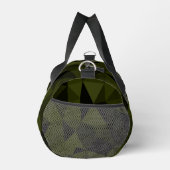 Dunkles Arenschwarz geometrisches Messmuster cool Duffle Bag (Rechts)