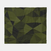 Dunkles Arenschwarz geometrisches Messmuster cool Fleecedecke (Vorderseite (Horizontal))