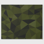 Dunkles Arenschwarz geometrisches Messmuster cool Geschenkpapier (Flach)