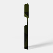 Dunkles Arenschwarz geometrisches Messmuster cool iPhone Hülle (Rechte Seite)