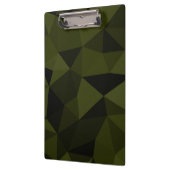 Dunkles Arenschwarz geometrisches Messmuster cool Klemmbrett (Links)