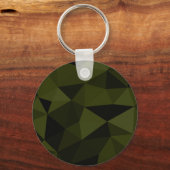 Dunkles Arenschwarz geometrisches Messmuster cool Schlüsselanhänger (Vorderseite)