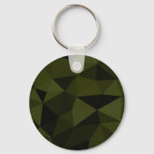 Dunkles Arenschwarz geometrisches Messmuster cool Schlüsselanhänger (Rückseite)