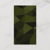 Dunkles Arenschwarz geometrisches Messmuster cool Visitenkarte (Vorderseite)