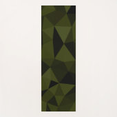 Dunkles Arenschwarz geometrisches Messmuster cool Yogamatte (Vorderseite)