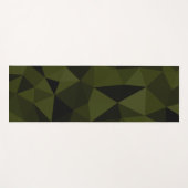 Dunkles Arenschwarz geometrisches Messmuster cool Yogamatte (Vorderseite (Horizontal))