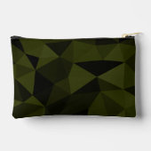 Dunkles Arenschwarz geometrisches Messmuster cool Zubehörtasche (Rückseite)