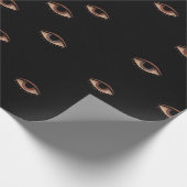 Dunkles Augenmuster-Wrap-Papier Geschenkpapier (Ecke)