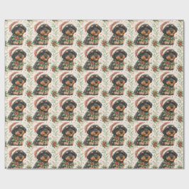 Dunkles Berenedoodle-Geschenkpapier Geschenkpapier