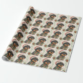 Dunkles Berenedoodle-Geschenkpapier Geschenkpapier (Ungerollt)