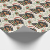 Dunkles Berenedoodle-Geschenkpapier Geschenkpapier (Ecke)