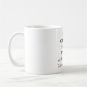 Dunkles bitteres und zu heiß für Sie Kaffeetasse (Links)