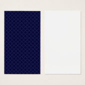 Dunkles Blau Islamisches Geometrisches Muster (Vorne & Hinten)
