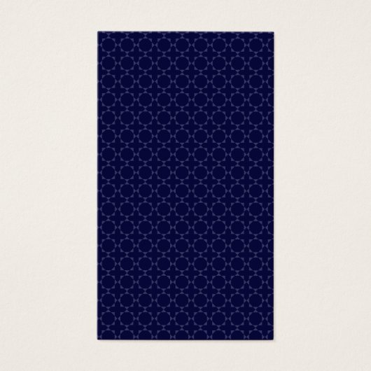 Dunkles Blau Islamisches Geometrisches Muster (Vorderseite)