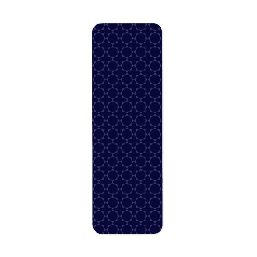 Dunkles Blau Islamisches Geometrisches Muster (Vorne)