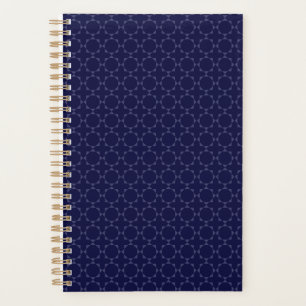 Dunkles Blau Islamisches Geometrisches Muster Planer