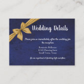 Dunkles Blau mit Goldbuw Begleitkarte (Vorderseite)