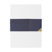 Dunkles Blau mit Goldbuw Einladungsbanderole (Rückseitenbeispiel)