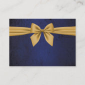 Dunkles Blau mit Goldbuw Platzkarte (Rückseite)
