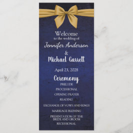 Dunkles Blau mit Goldbuw Programm